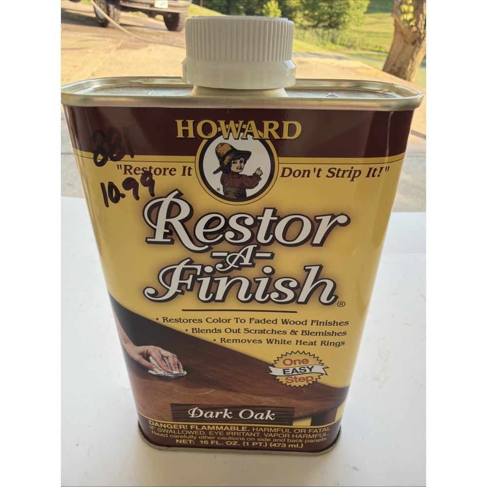 HOWARD RF7016 RF3016 Restor-A-Finish, 16 oz, Dark Oak